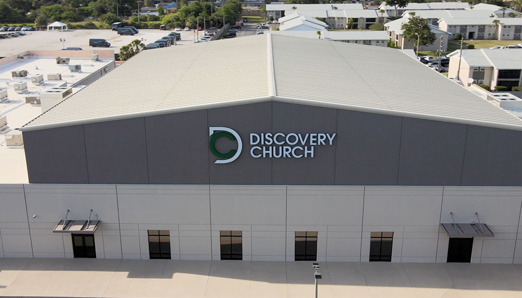 Discovery Church building - logo